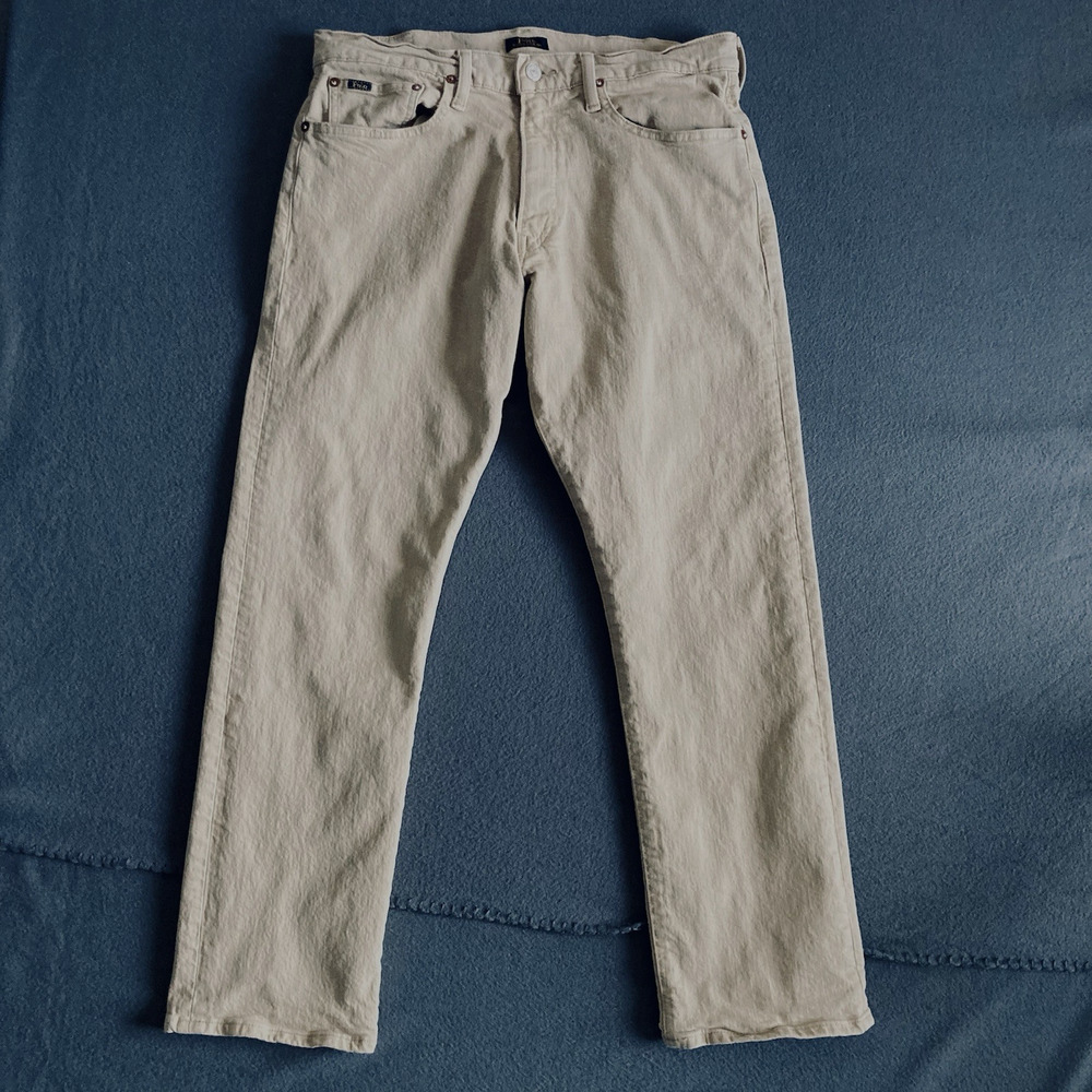 Polo Ralph Lauren Hampton Relaxed Straight Pant Mens 32x30 (Fit 32x29) Tan Twill